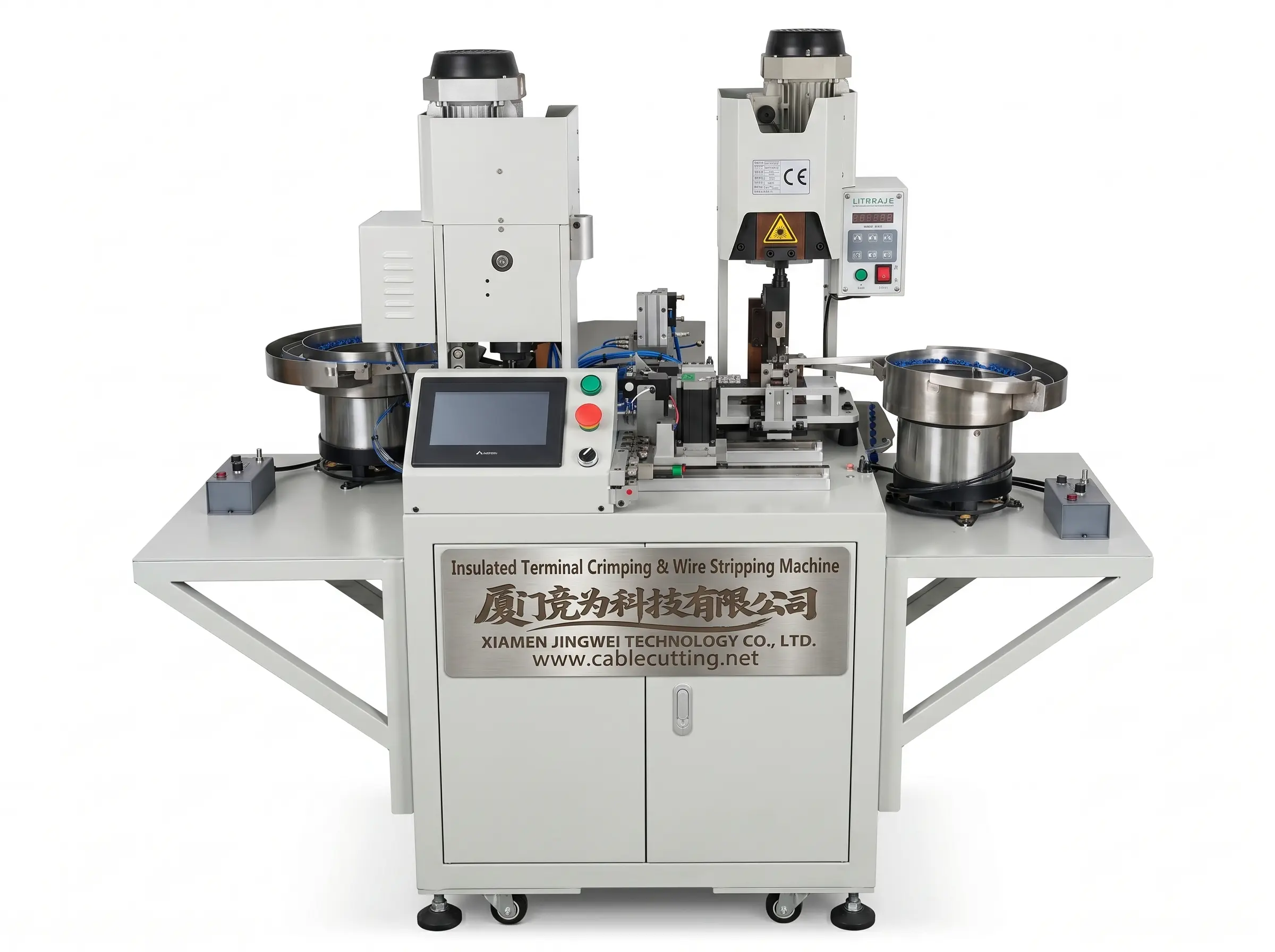 เครื่องปอกและ Crimp หัวเทอร์มินอลอัตโนมัติ WPM-R8 สำหรับงานผลิตสายไฟ