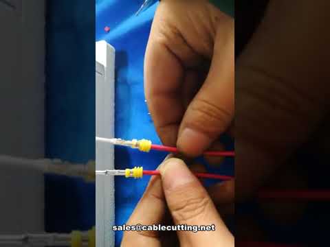 เครื่อง crimping ขั้วต่อกันน้ำและขั้วสายไฟอัตโนมัติ | เครื่อง crimping สายไฟคุณภาพสูง