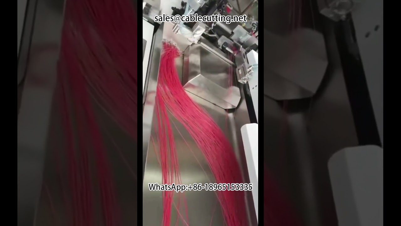 เครื่องอัตโนมัติ 5 เส้น ตัด-ปอก- crimp ขั้วต่อ | เครื่องปอกสายอัตโนมัติสำหรับโรงงาน
