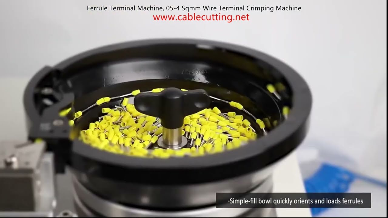 เครื่องกดหัวเข็มเฟอร์รูลอัตโนมัติ สำหรับสายไฟ 0.5-4 ตร.มม. | Ferrule Terminal Crimping Machine