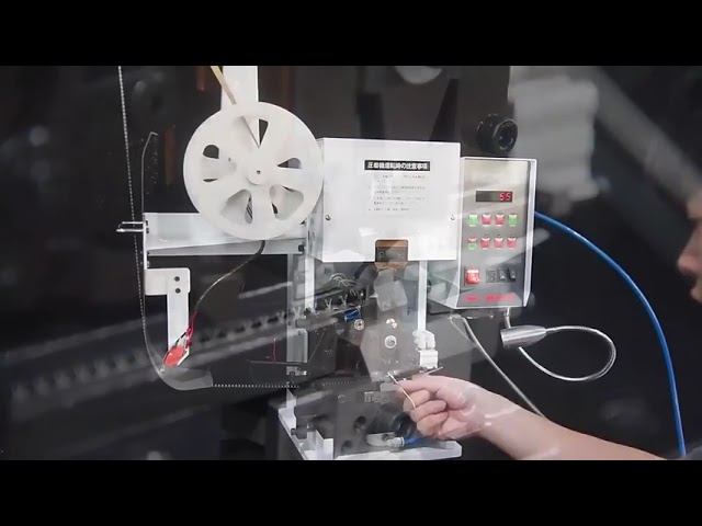 เครื่องปอกและ Crimp สายไฟกึ่งอัตโนมัติสำหรับหัวเทอร์มินัล Molex JST XH