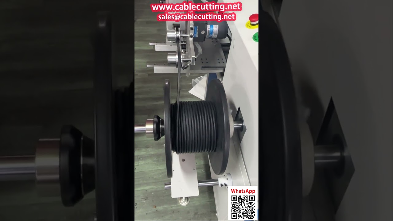 Coiling and Counting Machine for Sheathed Cable - Supports Plastic and Hollow Reels