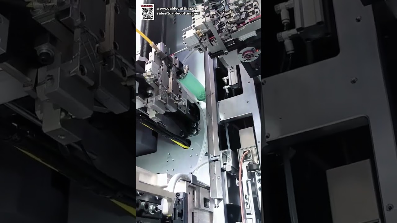 เครื่องจักรผลิตสายไฟอัตโนมัติประสิทธิภาพสูงและอุปกรณ์ crimping