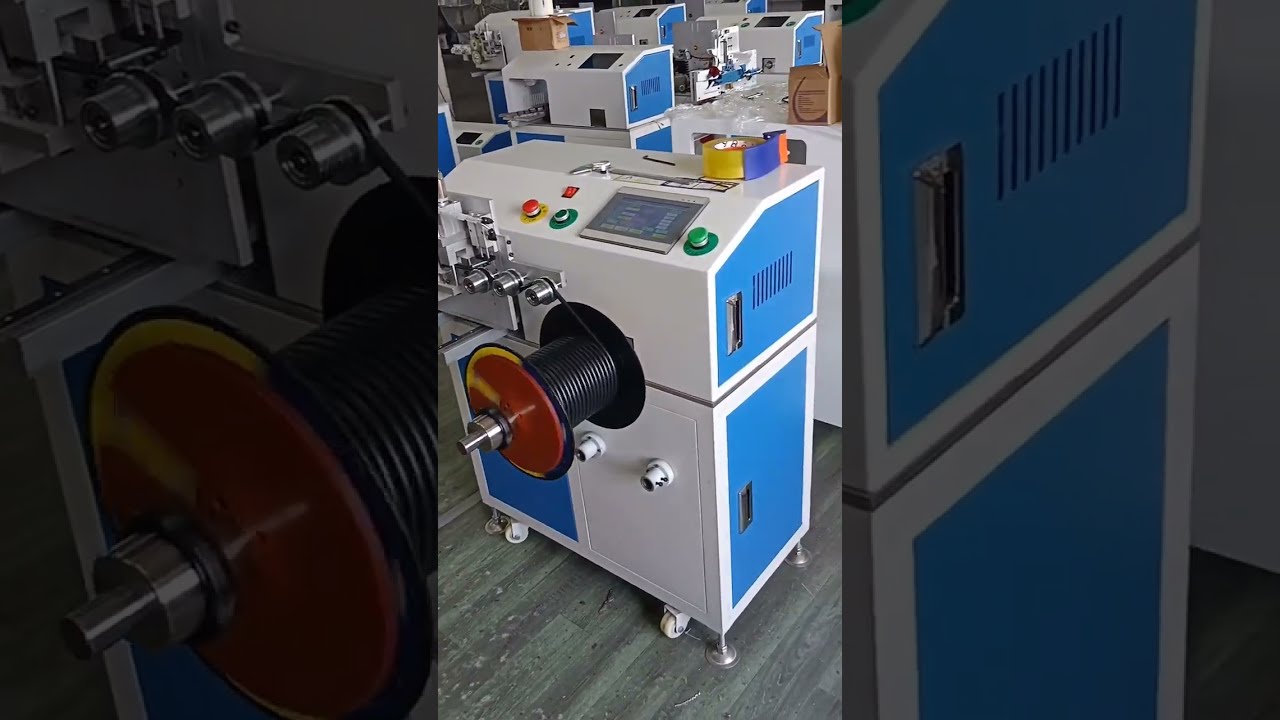 เครื่องพันสายไฟอัตโนมัติพร้อมระบบนับเมตร | ผู้ผลิตอุปกรณ์ชุดสายไฟ #factory #machine