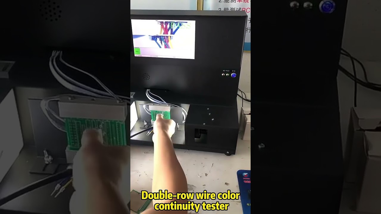 เครื่องทดสอบปลอกยางสองด้านสำหรับตรวจสอบความต่อเนื่องและลำดับสายไฟ | อุปกรณ์ประกอบสายเคเบิล