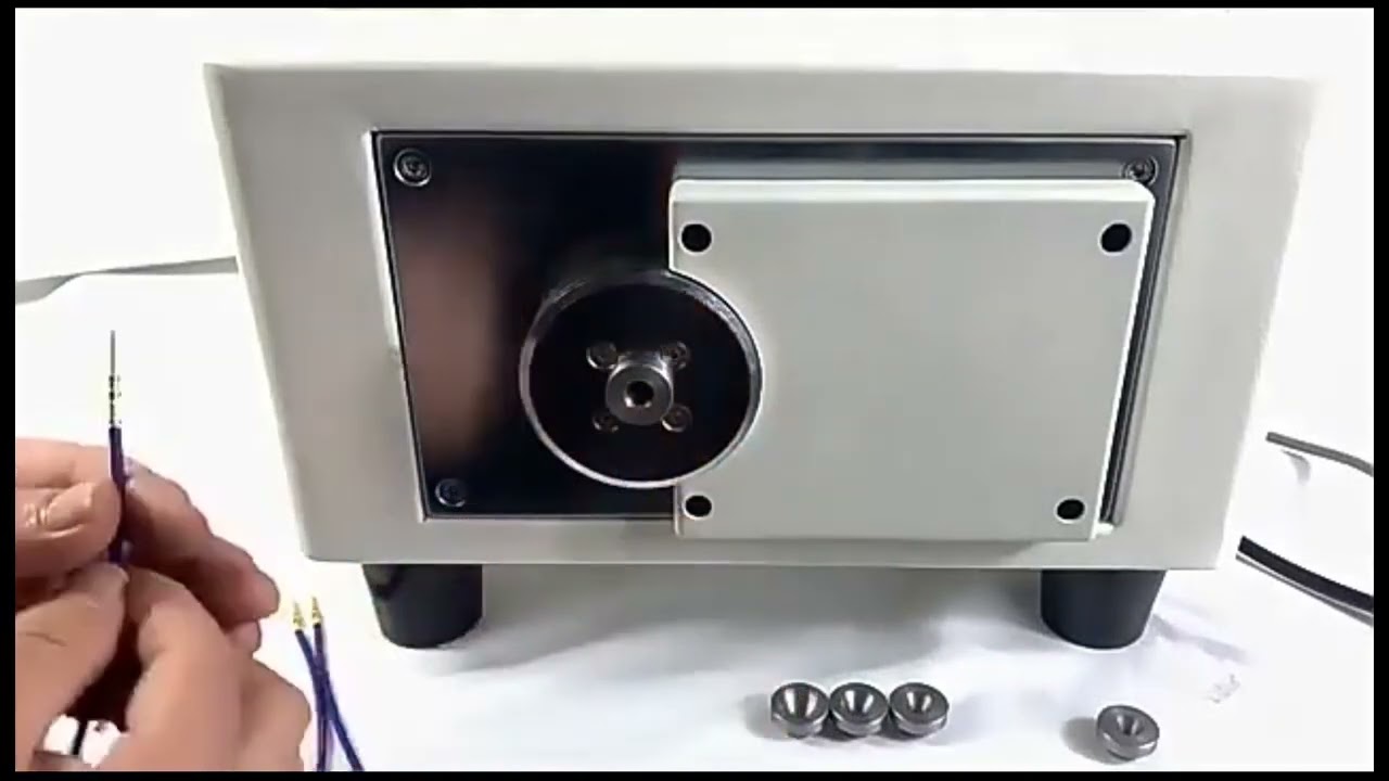เครื่องไครมป์หัวเทอร์มินอล 4mm สี่เหลี่ยม 3 ตัน 500W สำหรับสายไฟรถยนต์พลังงานใหม่ ระบบอัตโนมัติ