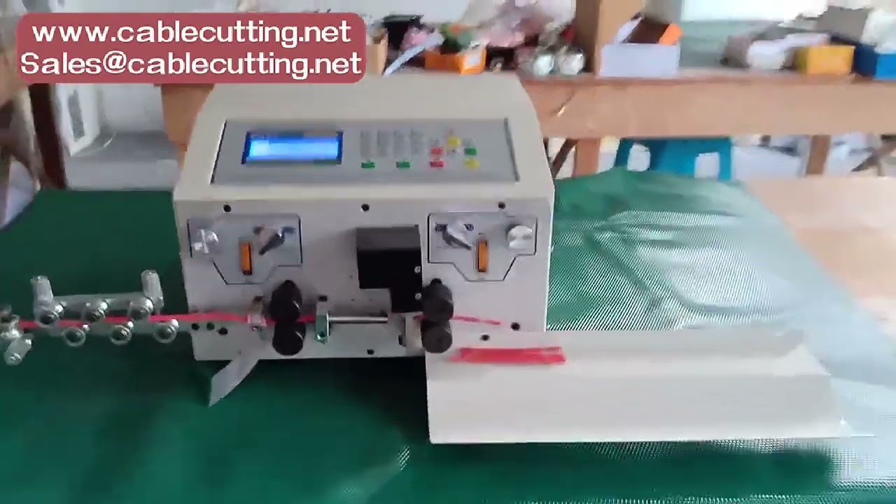 เครื่องปอกและตัดสายไฟอัตโนมัติ 500W ระบบขับเคลื่อน 4 ล้อ สำหรับสายไฟขนาด 0.2-1 มม.