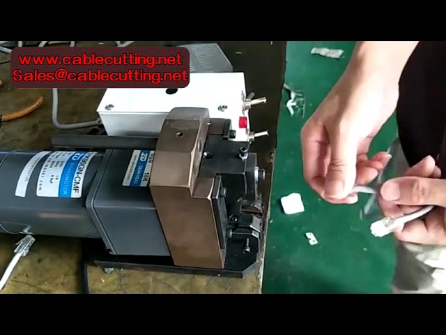 เครื่องย้ำหัวสาย LAN อัตโนมัติ 8P8C RJ45 RJ11 รุ่นครบวงจร สำหรับ Cat6 ทำงานรวดเร็ว